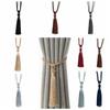 Elegant Braided Tassel Curtain Tiebacks Satin Rope Classic Curtain Hanging Ball Strap Handmade Simple Room Accessories