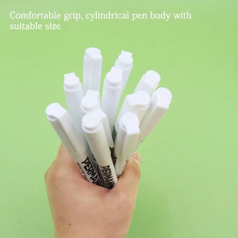 3/6Pcs Oil-Based Paint Marker Waterproof Highlight Marker Art Writing Paint Pens DIY Painting