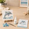 Творческие Наборы для Хобби Арт DIY Мозаика из Морского Стекла, Набор для Творчества на Тему Морских Животных для Взрослых, Ручная Работа, Декор для Дома, Для Начинающих, Набор Материалов