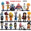 20 шт. Набор Bandai Dragon Ball Z Супер Сон Гоку Вегета Броли Буу Экшн-фигурки Аниме Фигурки Модель Ультра Инстинкт Подарки Игрушки