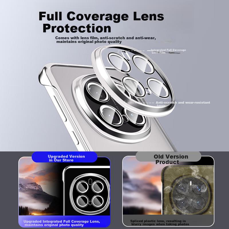 360° Rotating Stand], Honor Magic7Pro Phone Case, Borderless Magnetic Version, Ultra-Thin Shockproof Simple Elegant Silver