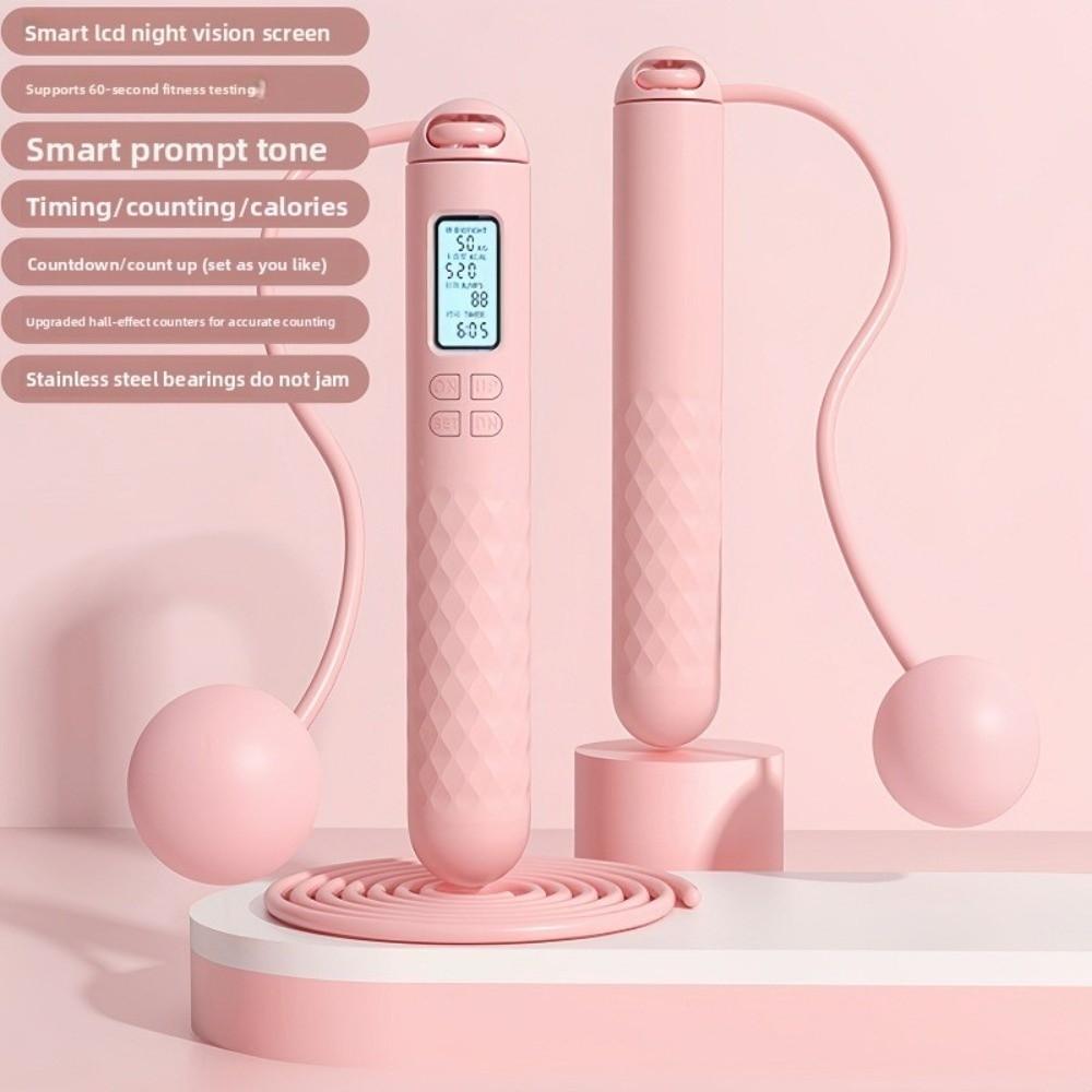 Противоскользящая скакалка без шнура Беспроводная цифровая скакалка Портативная счетная скакалка для домашнего использования