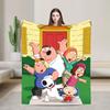 Families Iconic Stewie Griffin Family Guys Blankets  Airplane Travel Flannel Throw Blanket For Outdoor Warm Soft Bedspread Gift