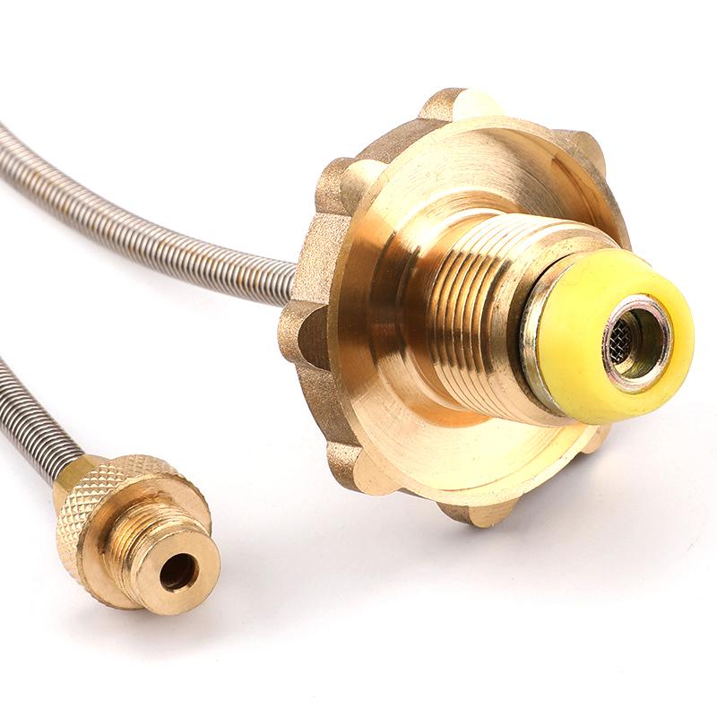 1Pcs Camping Stove Gas Tank Adapter Camping Gas Burner Stove Butane Gas Adapter Lpg Propane Refill Adapter For Camping Picnic
