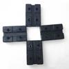 4Pcs Heavy Duty Rectangle Rubber Arm Pads Car Truck Hoist Lift Accessories Black