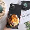 Милый Прелестный Хомяк Мягкий Чехол Для iPhone 16 Pro Max 13 12 Mini XS Max X XR 11 15 Pro Max 14 Plus Задняя Крышка