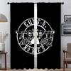 Anti-mosquito Curtains for Camera Guns N'Roses Halloween Decoration Tulle for Bedroom Blackout Curtain Home Interior Curtains