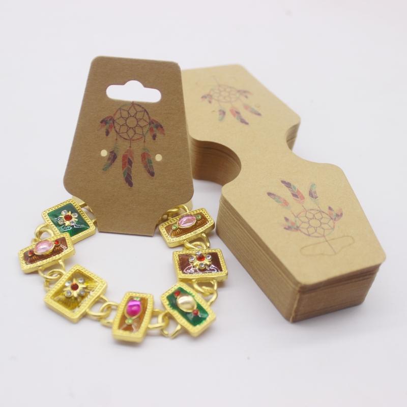 4,5x12 см набор из 50 украшений бумажная карточка ожерелье/браслет/аксессуар для волос этикетка для демонстрации