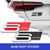 1pcs Metal Car Body Emblem Badge Sticker Auto Logo Accessories for A1 A2 A3 Q1 Q2 Q3 Q5 Q8 A5 A7 S4 RS4 A6 TT