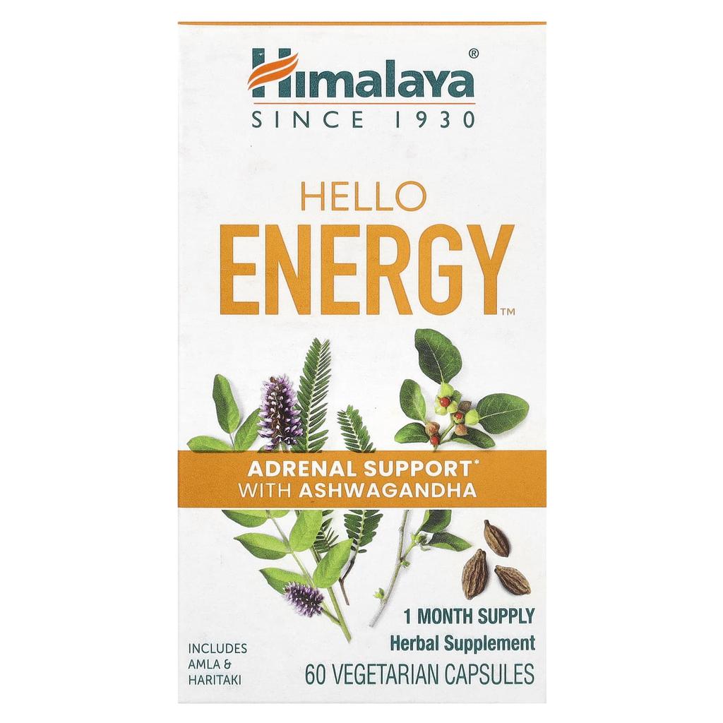 Hello Energy, Promote Adrenal Health with Ashwagandha, 60 Veggie Capsules