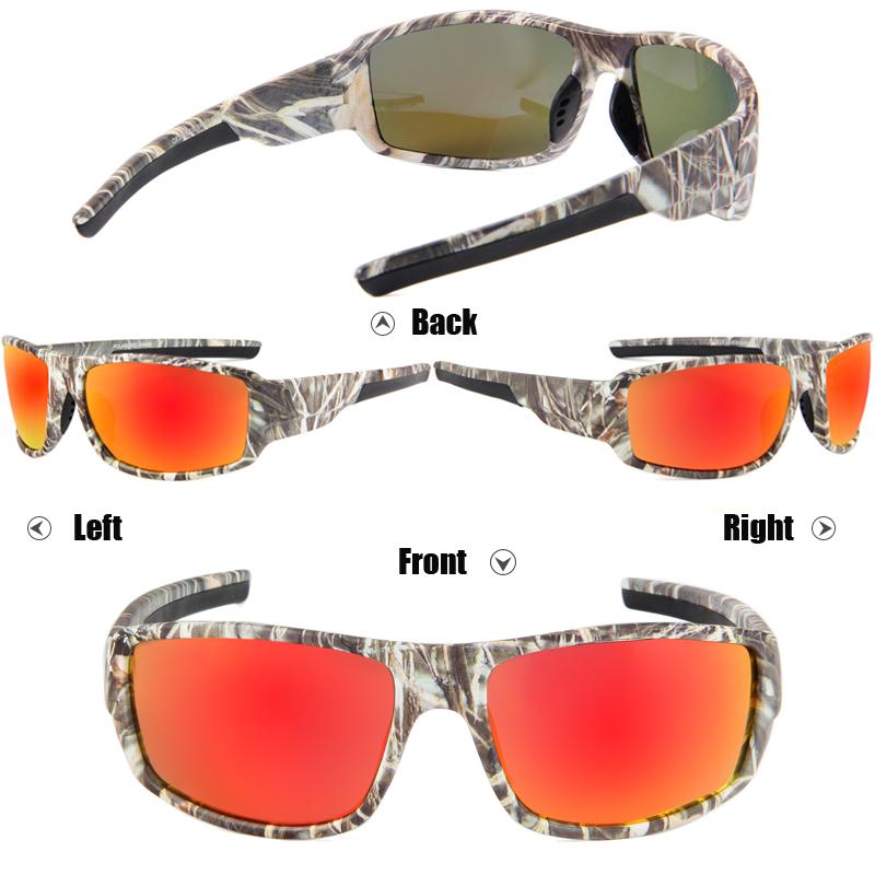 Queshark Спортивные солнцезащитные очки с защитой от ультрафиолета, поляризационные очки для охоты и рыбалки, очки для вождения и пешего туризма