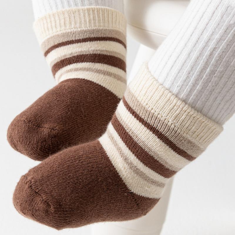 Baby Socks Soft Cartoon Terry Fleece Socks Plush Baby Cartoon Socks Boys Girls Thicken Warm Floor Kids Stockings Winter