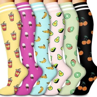 Носки для икр Женские летние высокоэластичные чулки Компрессионные носки Моделирующие носки для ног Европейские и американские спортивные компрессионные носки