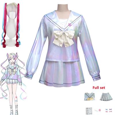 Игра NEEDY GIRL OVERDOSE KAngel Костюм для косплея Лолита Девочки Матросский костюм Униформа Платье Хэллоуин Карнавал Аниме Школьная одежда
