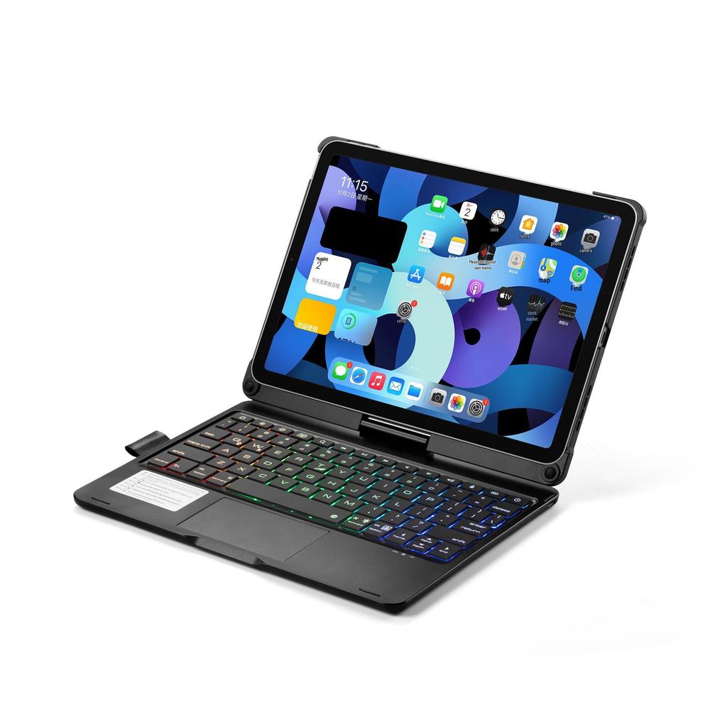 Совместимая iPad 10-го/11-го Поколения Pro 11, Air 6 Bluetooth-клавиатура с тачпадом и подсветкой