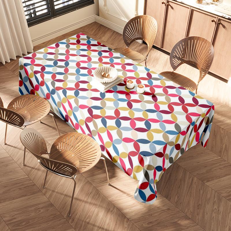 Waterproof Tablecloth Vintage Floral Dining Table Cover Washable Rectangle Table Linens Party Home Decor Table Protector