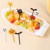 6/10 шт. Хэллоуин Пластиковые фруктовые вилки Детские вилки для закусок и десертов Украшения Зубочистки Ланч Салат Декоративные аксессуары Кейк Топперы
