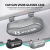 Glasses Holder Clip Box Car Visor Sunglasses Glasses Case Accessories For Hyundai NLINE I30 I20 Venue Tucson Kona IX35 I40 IX20 XX6