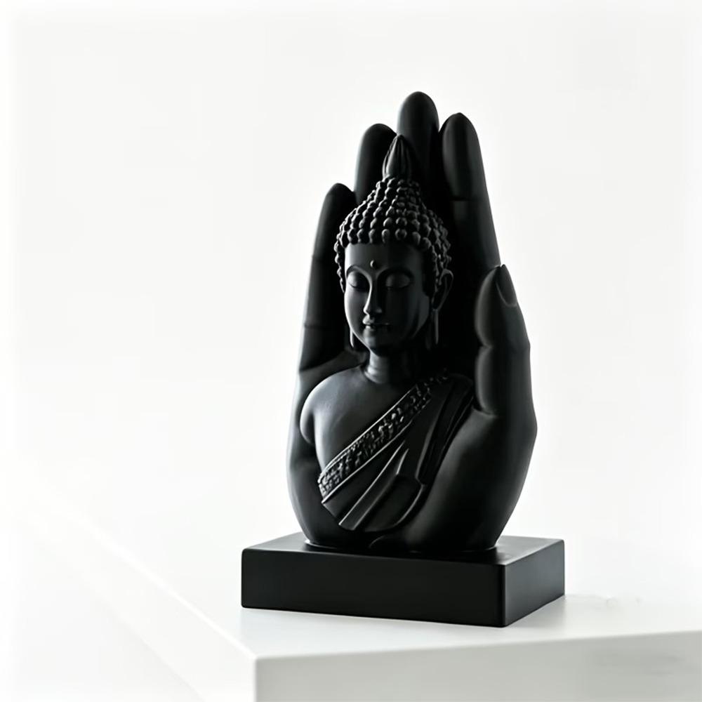 3D Printing Palm Buddha Statue Handheld Buddha Sculptures Buddha-in-Palm Statue Living Room