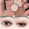 5 Colors Eye Shadow Palatte Earth Color Small Pocket Diamond Shimmer Highlighter Pearlescent Light Glitter Party Club Portable
