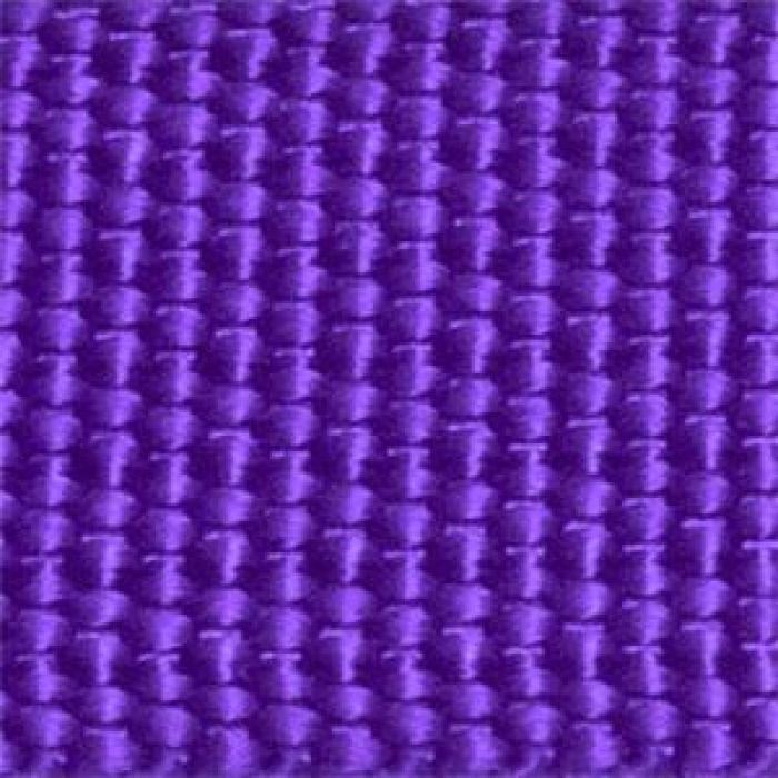 Bracelet - MY-MONTRE - Style Zulu - Tissu violet - Attaches acier noir - Pour Apple Watch 42/44/45/49mm