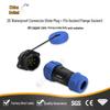 Zhonglian ZD21 Авиационный IP68 Водонепроницаемый Беспаечный Разъем, 2-7-жильный Задний Гайка-Сиденье