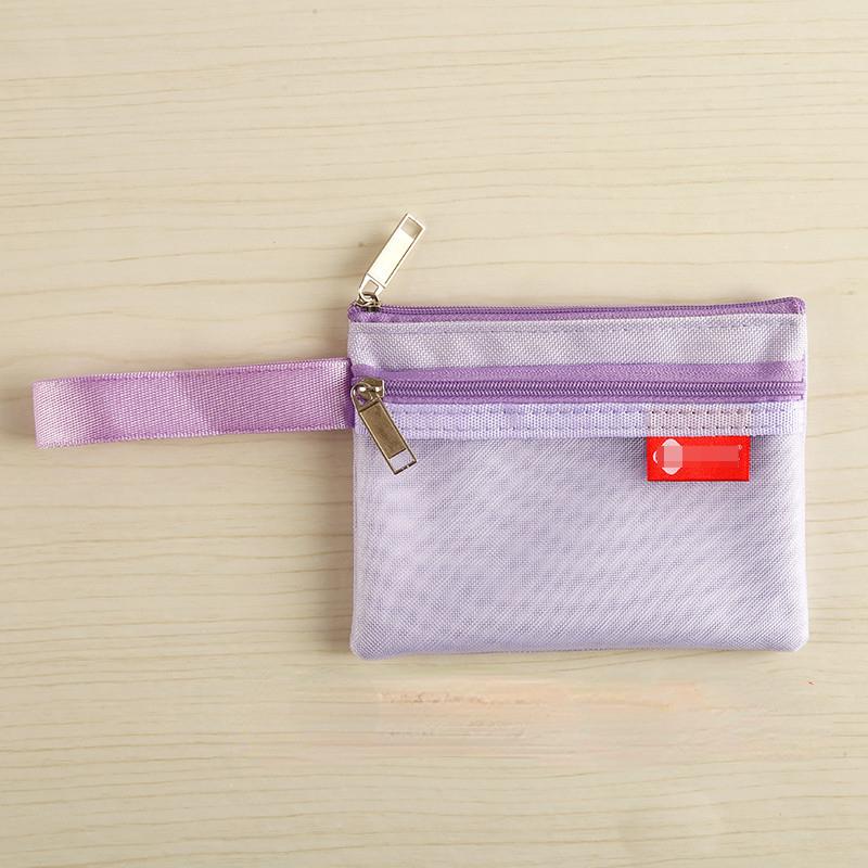 Милая мини-прозрачная сетчатая сумка для хранения ID, банковская карта, кредитная карта, сумка для монет, кошелек, карманный кошелек, органайзер для ключей, помады, гарнитуры