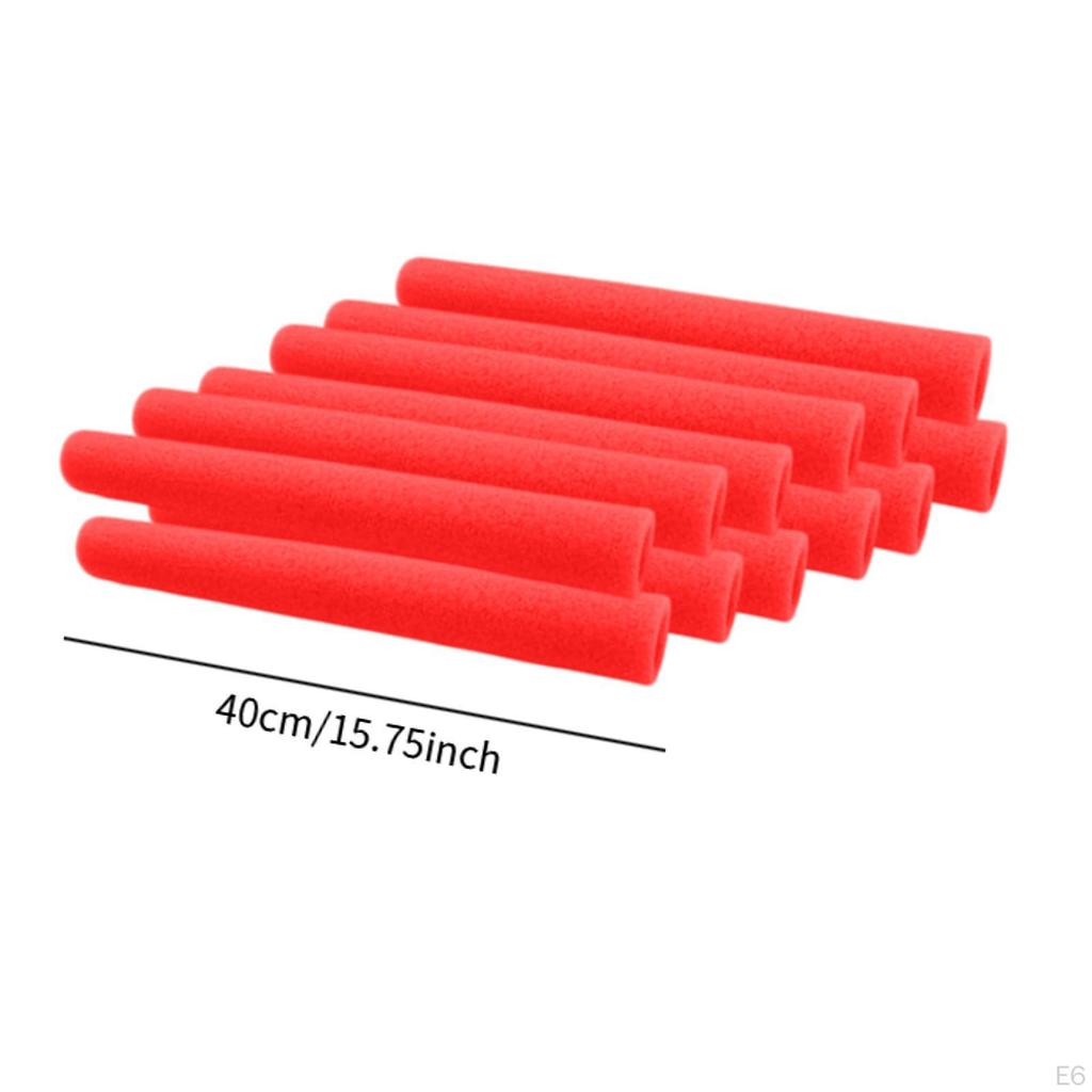 12 шт. батутных шестов, пенопластовые рукава, защитные чехлы, удобные, 15,75 дюйма, прочные, легкие