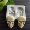 Silicone Mold Skeleton Head Skull Silicone Cake Decoration Mold Pastry Baking Decoration Tools