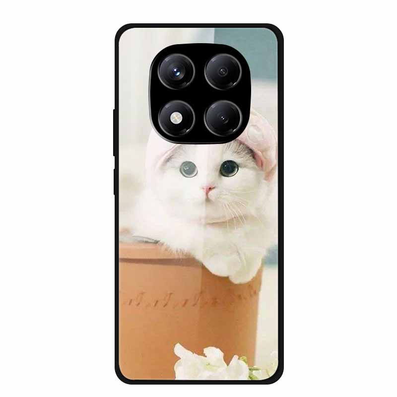 Роскошный Чехол Для Redmi Note 14 Pro 4G Чехол Из Закаленного Стекла Для Xiaomi Redmi Note14 Pro 4G Чехлы Для Телефона Модный Защитный fundas