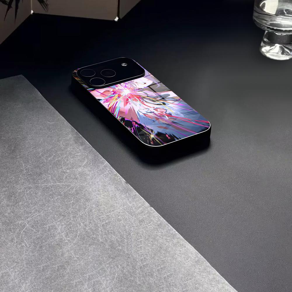 Чехол для телефона Reze Beauty Japan Anime Закаленное стекло Для IPhone 17 15 16 14 12 13 11 Pro XS Max Plus Mini Чехол