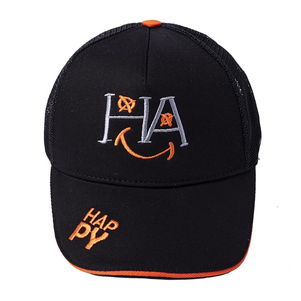 Biggdesign Moods Up Happy Trucker Hat Black Color