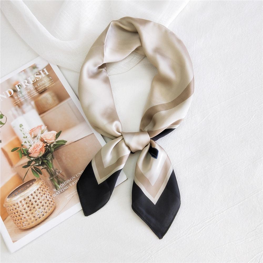 Fashion Decoration Scarf Hairband Tie Hair 70 Small Square Scarf Silk Scarf Women'S Spring And Autumn Versatile Small Scarf Professional Scarf