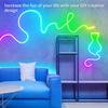 Светодиодная лента 5 В RGB Neon – водонепроницаемая, IP65, управление через приложение Bluetooth, синхронизация музыки и 24-кнопочный пульт дистанционного управления для телевизора, спальни, вечеринки, домашнего декора