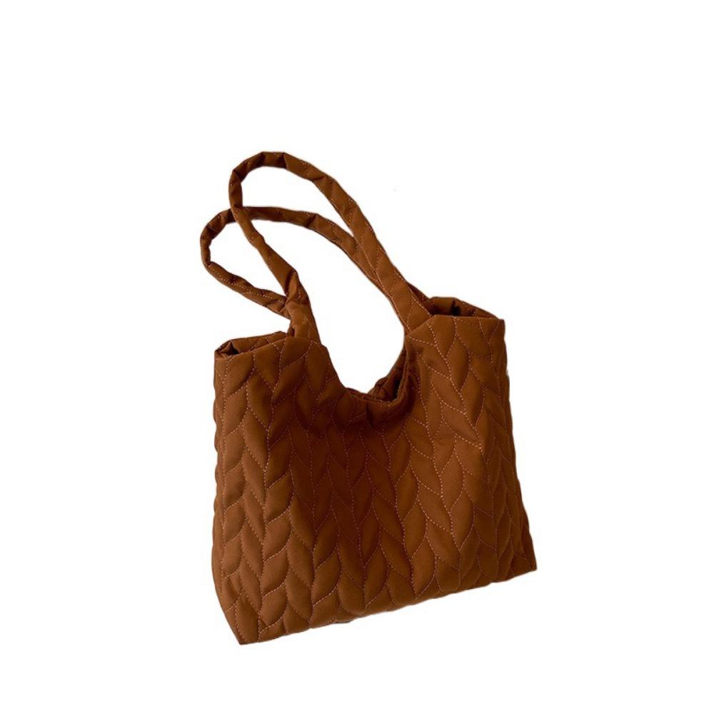 Мягкая стеганая сумка через плечо с хлопковой подкладкой, однотонная женская сумка под мышкой, портативные сумки, выходные