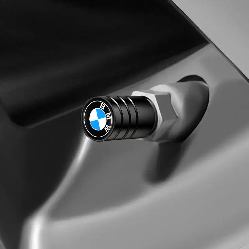 NTSM5 4Pcs Motorcycle sticker/3D Metal Tire Valve Cap Car Tyre Air Stem Cover For BMW M E46 E90 E60 F30 F10 E39 E36 F20 G20 G30 E92 X5