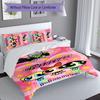 3pcs Custom Name The Powerpuff Girls Bedding Set,Includes 1 Duvet Cover and 2 Pillowcases,All-season Bedroom Decor