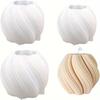1PC DIY Crystal Epoxy Irregular Rotating Wave Silicone Mould Mirror Spiral Column Ornament Candle Mould