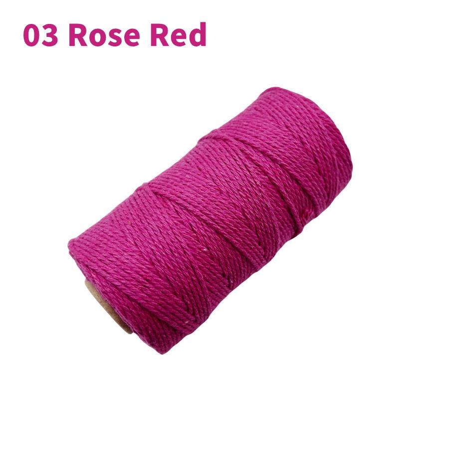 100 м/рулон 2 мм цветной хлопковый шнур макраме рождественский ручной работы плетеный канат гобелен ремесла свадебная лента DIY шнур домашний декор
