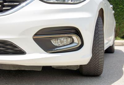 Окантовка противотуманных фонарей (2016-2020) ABS-хром для Fiat Tipo 2016- гг