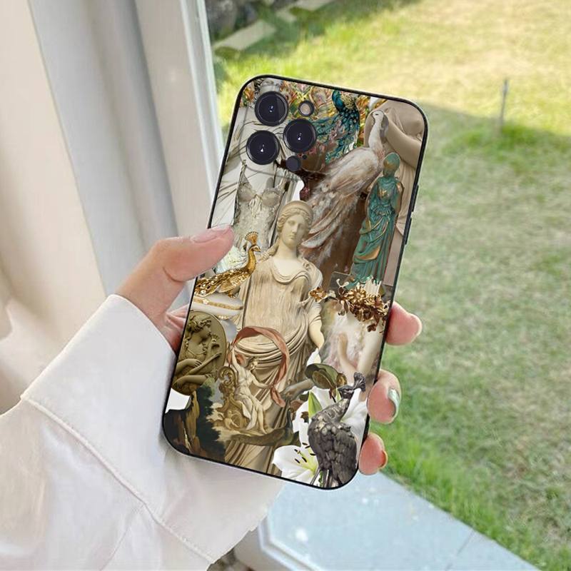 Чехол для телефона Art Aesthetics David Statue Famous Paintings для iPhone 13 Pro MAX 14 11 12 Mini X XS XR 6 7 8 Plus SE 2020 Soft TPU