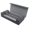 Deck Case, Trading Card Storage Box, Large Capacity Storage for Approximately 550 Cards, PU Leather (Black)