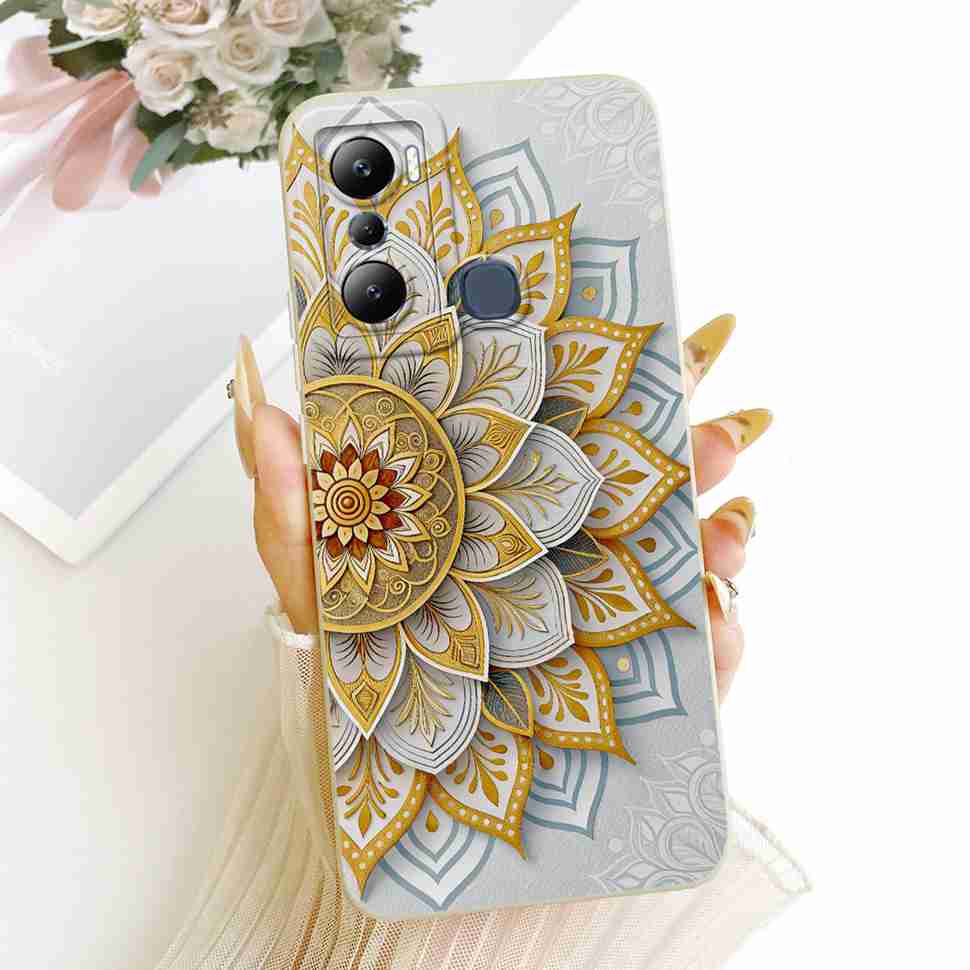For Infinix Hot 20i X665C X665E Cases Flower Butterfly Silicone Soft Cover For Infinix Hot 20i Hot20i Phone Back Cover Casing