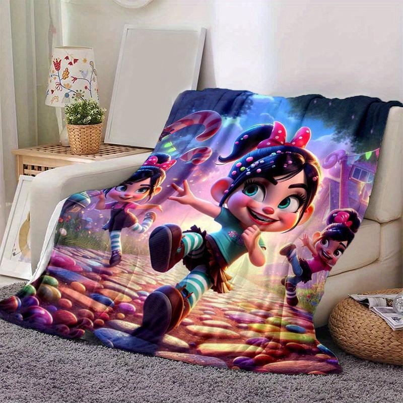 1pc. Colorful Candyland Theme Blanket - Perfect for Home, Office, Outdoor Use, Gift Idea, Suitable for All Seasonsz0417266