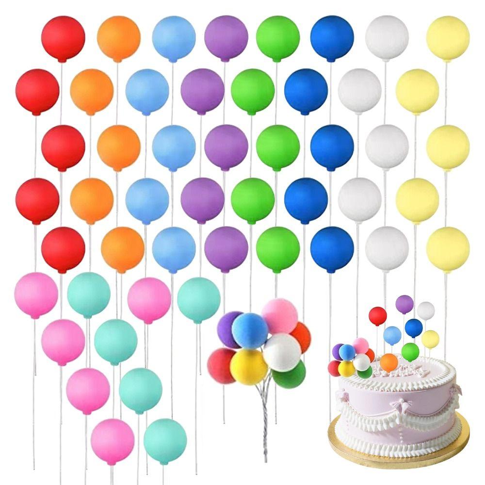 Мини-шарики для торта, красочные украшения на день рождения, свадьбу, для женщин