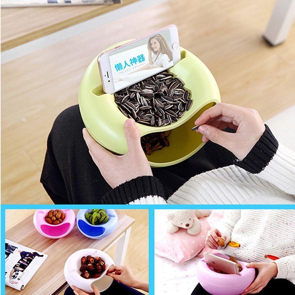 Multifunction Snack Bowl Plastic Dry Storage Box Gifts Sunflower Seeds Storage Box