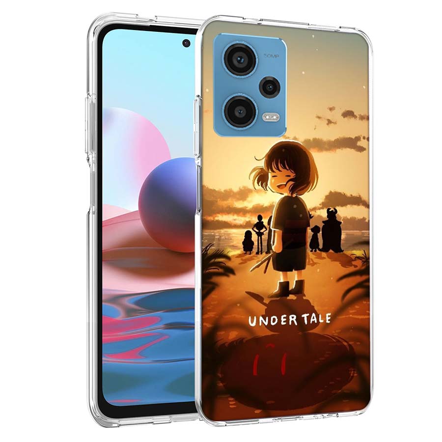 Арт главы Undertale Чехол для телефона Для Redmi Note 13 12 14 15 Pro Plus 13R 11 11T 11E 11S 10 Pro 10S 9 9S Чехол Мобильный Прозрачный ТПУ Колпачок
