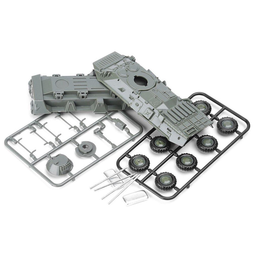 4D 1:72 DIY Model Building Kits Armoured Tank Plastic Toys Tank Truck