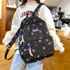 Bow Print Backpack Women's College Style Schoolbag Lightweight Travel Backpack