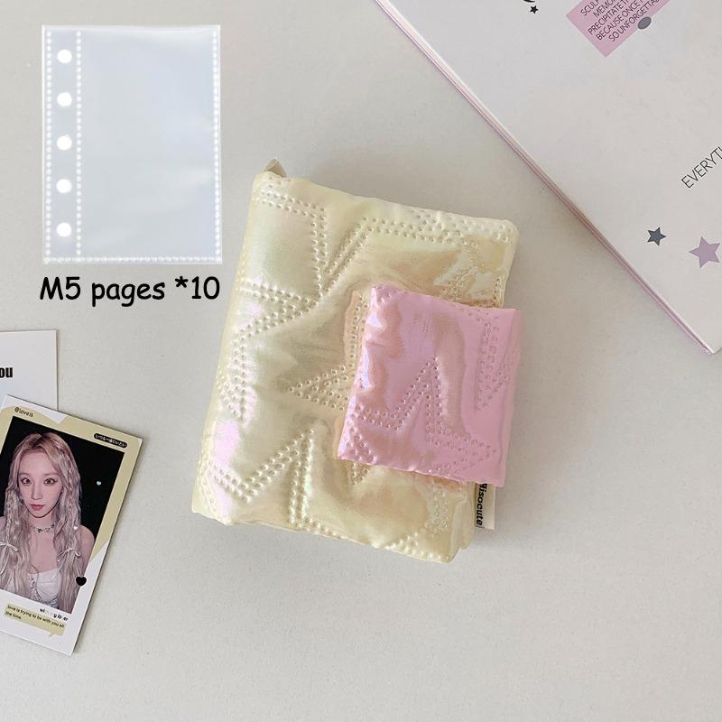 M5 Glossy Surface Photo Album for 3 Inch Kpop Idol Card Cute Photocard Binder Card Cotton Collect Books 20 Pockets Wholesales